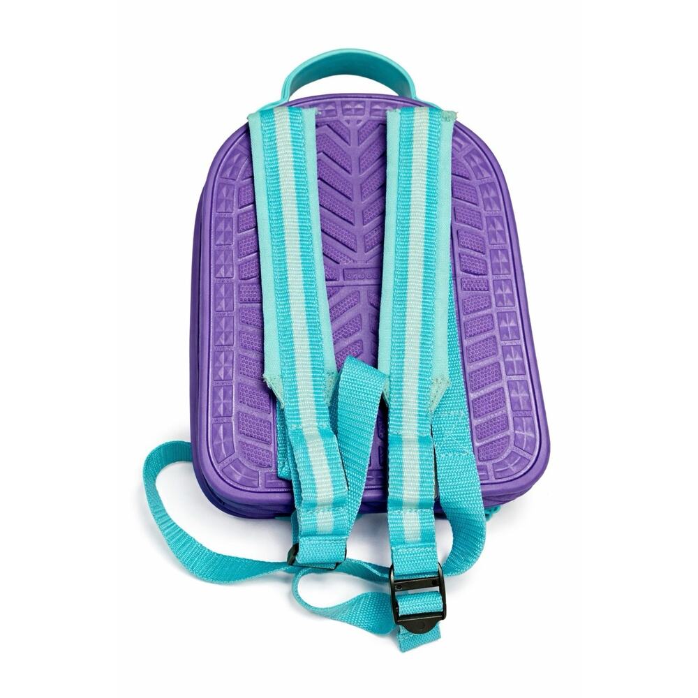 Crocs Kids Backpack Purple Butterfly Heart Foam School Daycare Bag - Picture 4 of 4